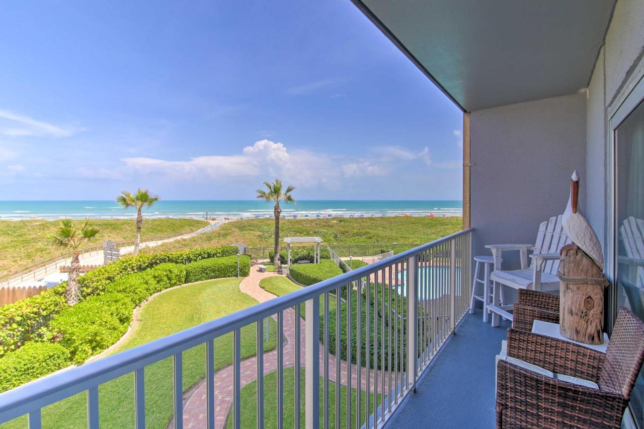 Sunny Oceanfront Condo On South Padre Island Beach 外观 照片